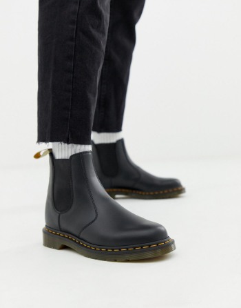 Dr Martens Vegan 2976 Chelsea Crne - Muške Čizme | 39607WXIE